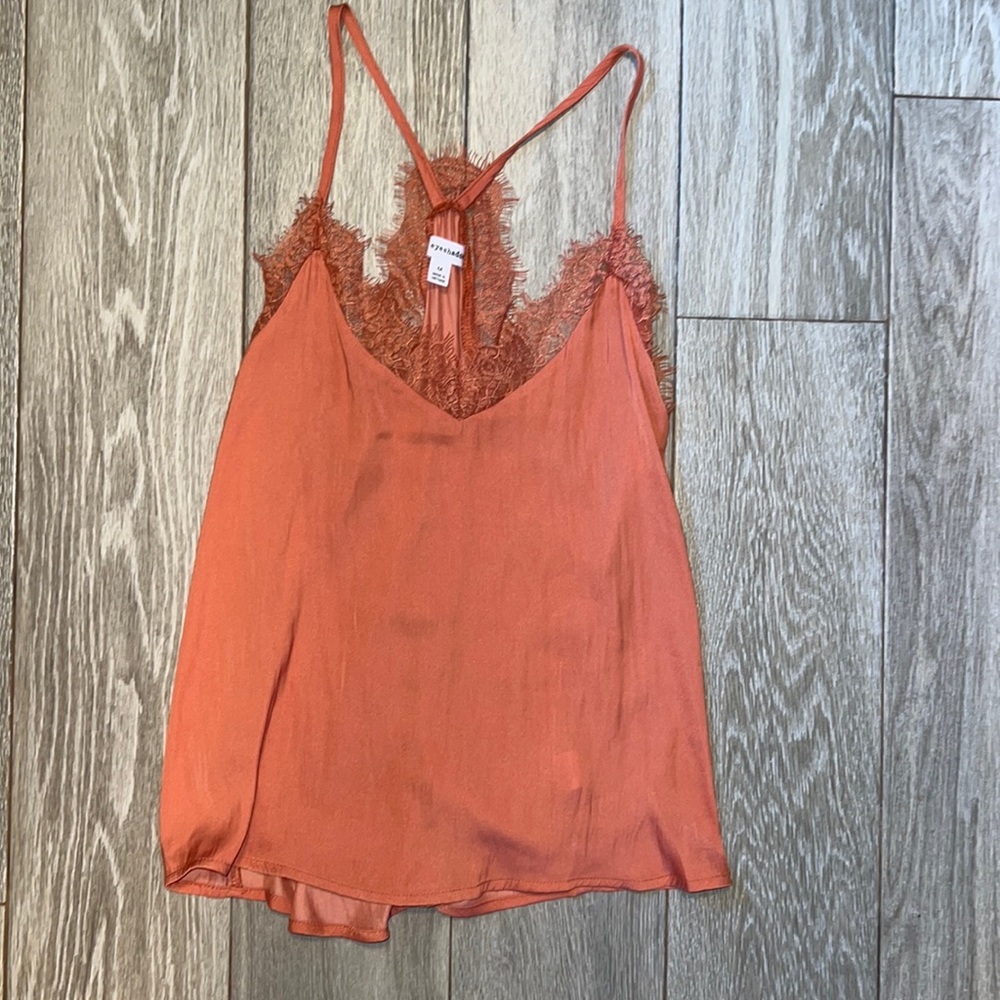 Silky and lacy top